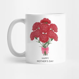 Carnation Bouquet for Mother Mug